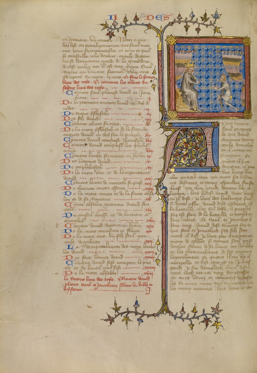 Saul before Samuel by Master of Jean de Mandeville