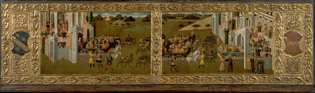 King Solomon and the Queen of Sheba by Master of Lecceto