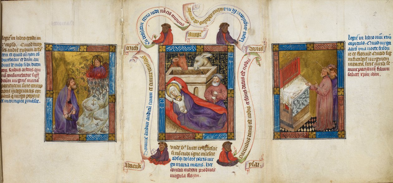 Three Scene depicting the 