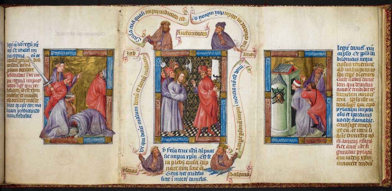 Three Scenes Depicting 