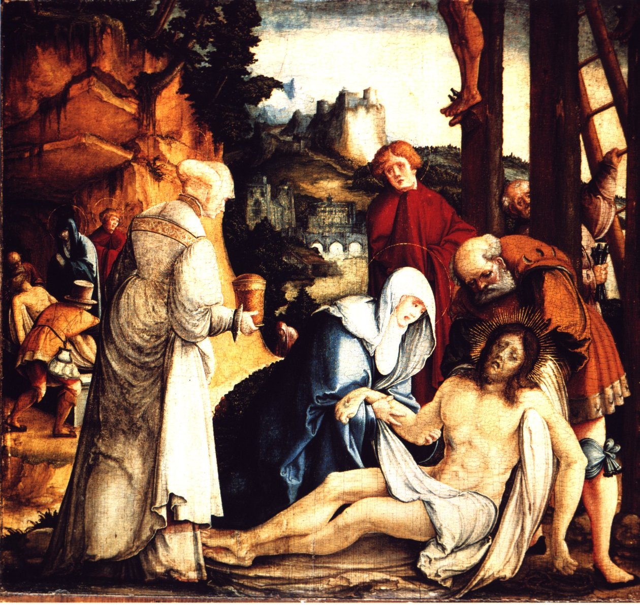 The Lamentation and Burial of Christ by Master of Messkirch