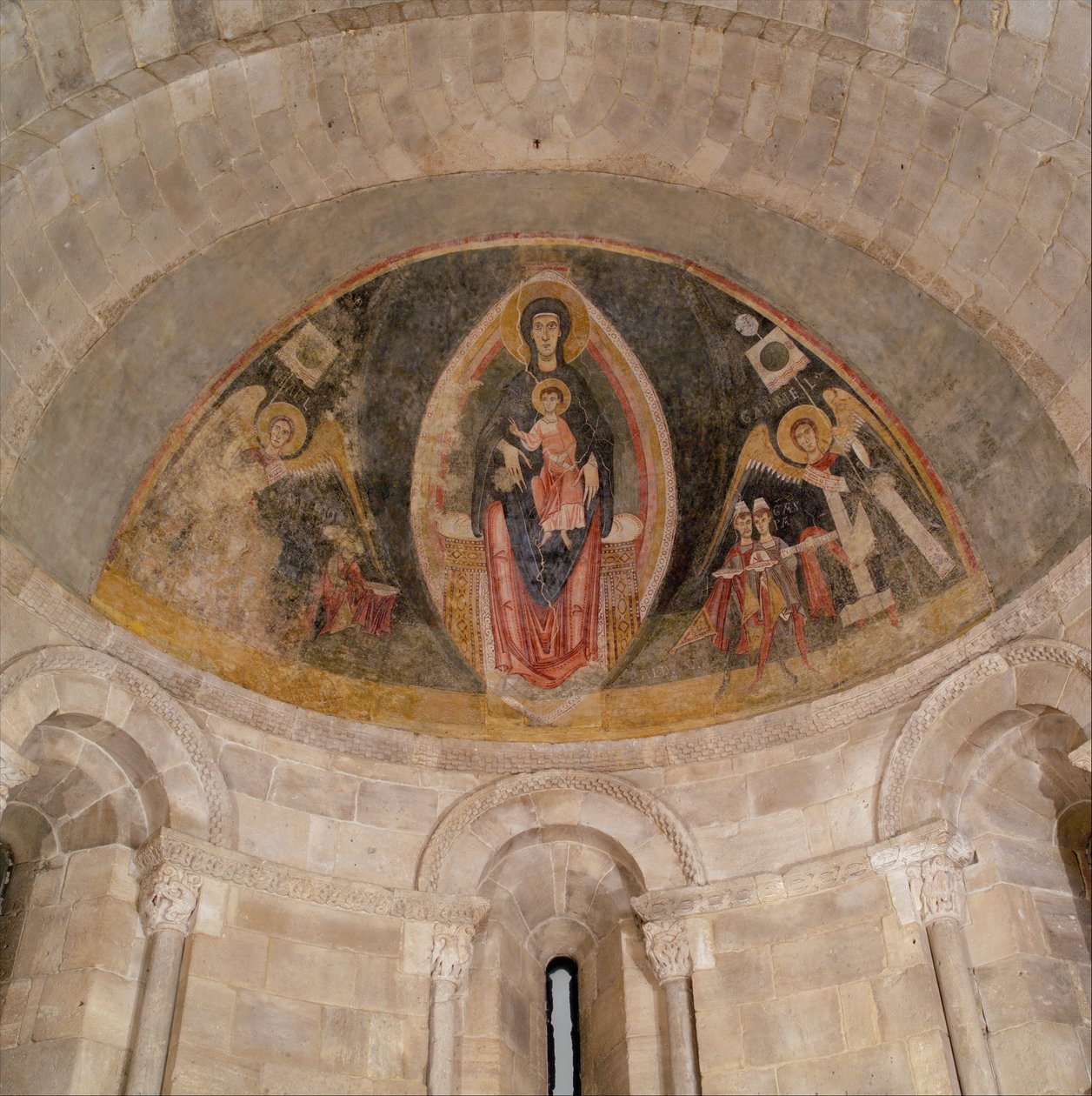 The Virgin and Child in Majesty and the Adoration of the Magi by Master of Pedret