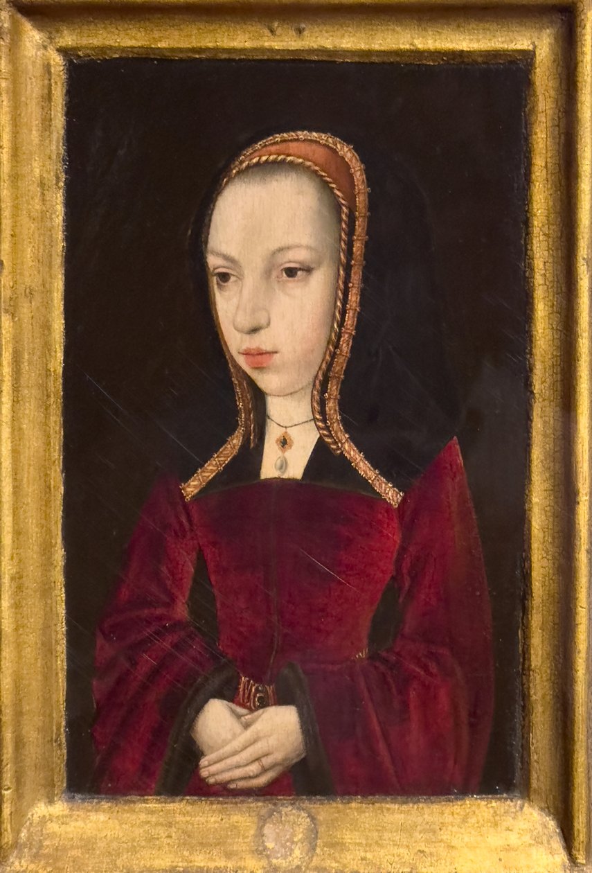 Portrait of Young Margaret of Austria, circa 1496 by Master of Princely Portraits