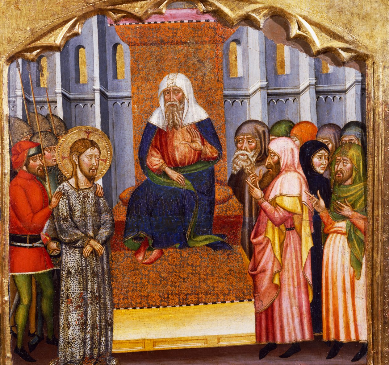The Trial of Jesus, by the Master of Rubio, predella of the altarpiece from the Church of Santa Maria, Rubio by Master of Rubió