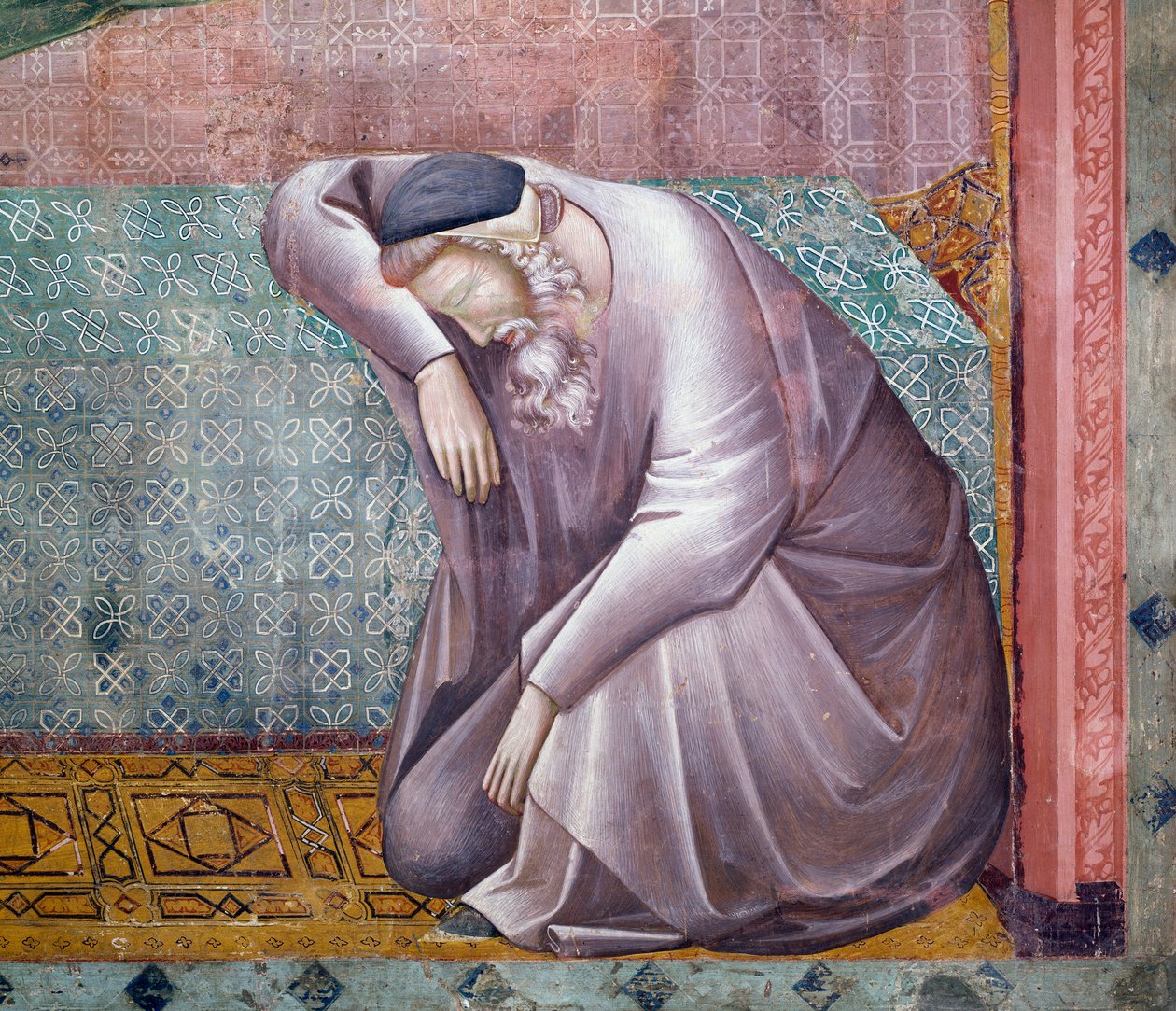 Stories of St Francis (detail of Apparition to Gregory IX) by Master of Saint Cecilia
