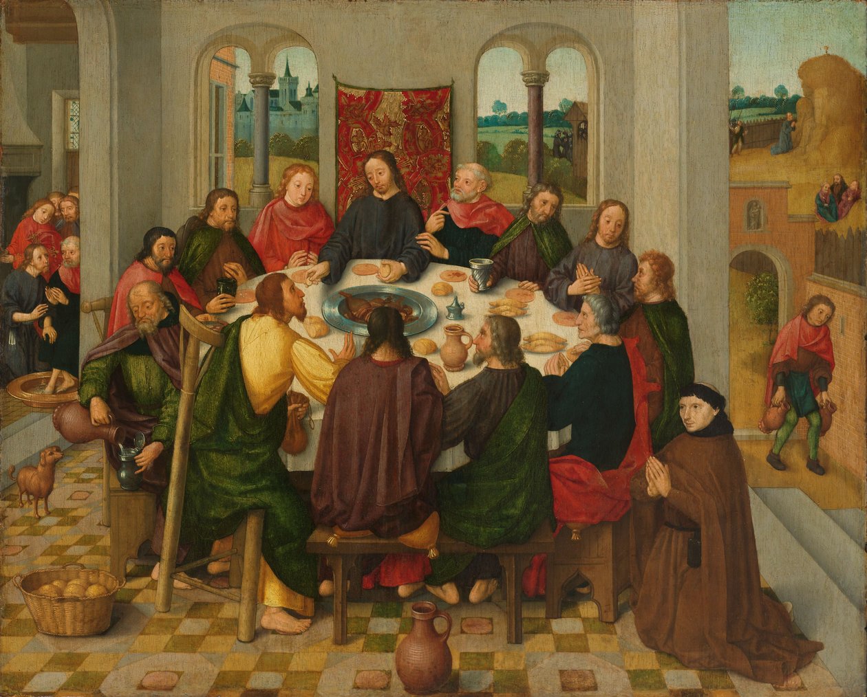 Last Supper, c. 1485-1500 by Master of the Amsterdam Death of the Virgin