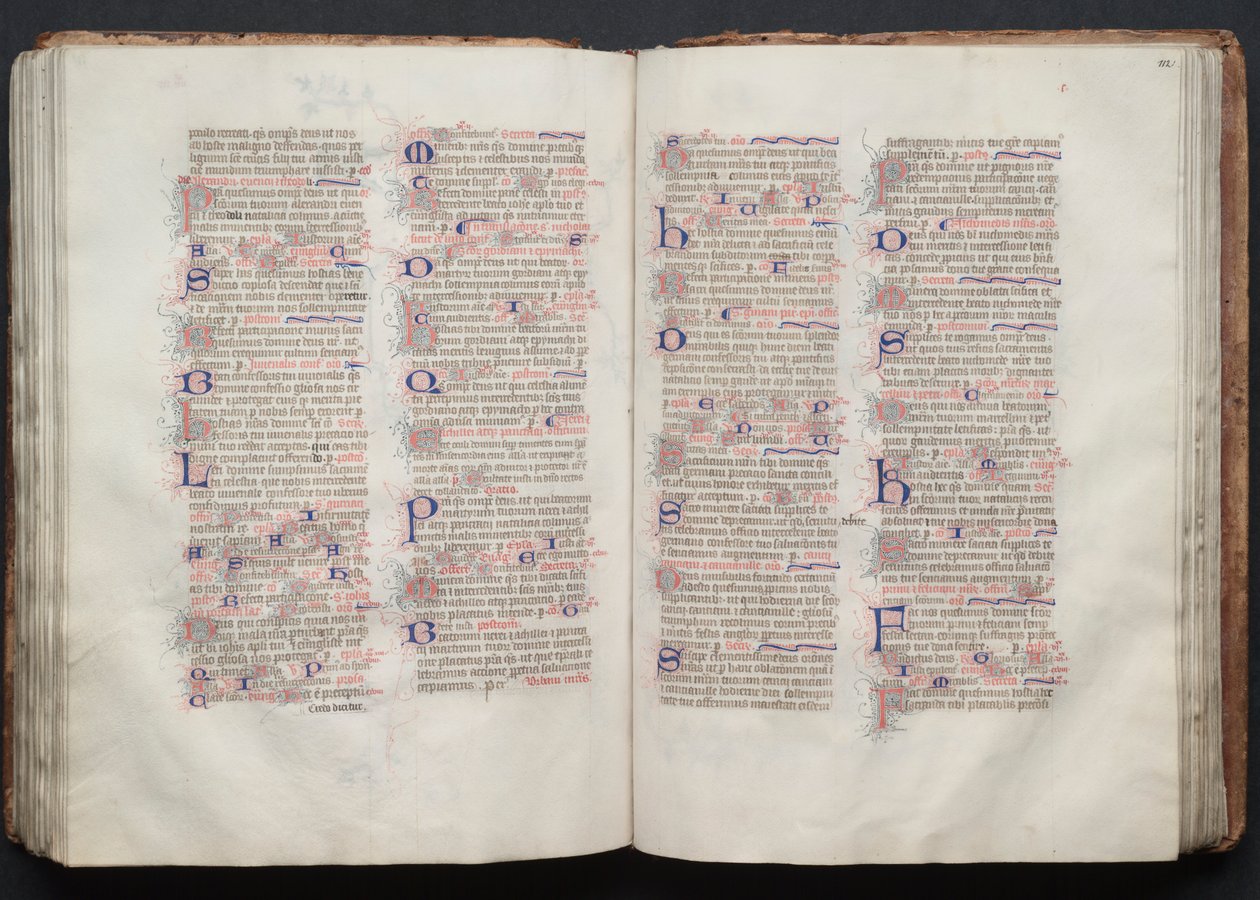 The Gotha Missal: Fol. 112r, Text by Master of the Boqueteaux