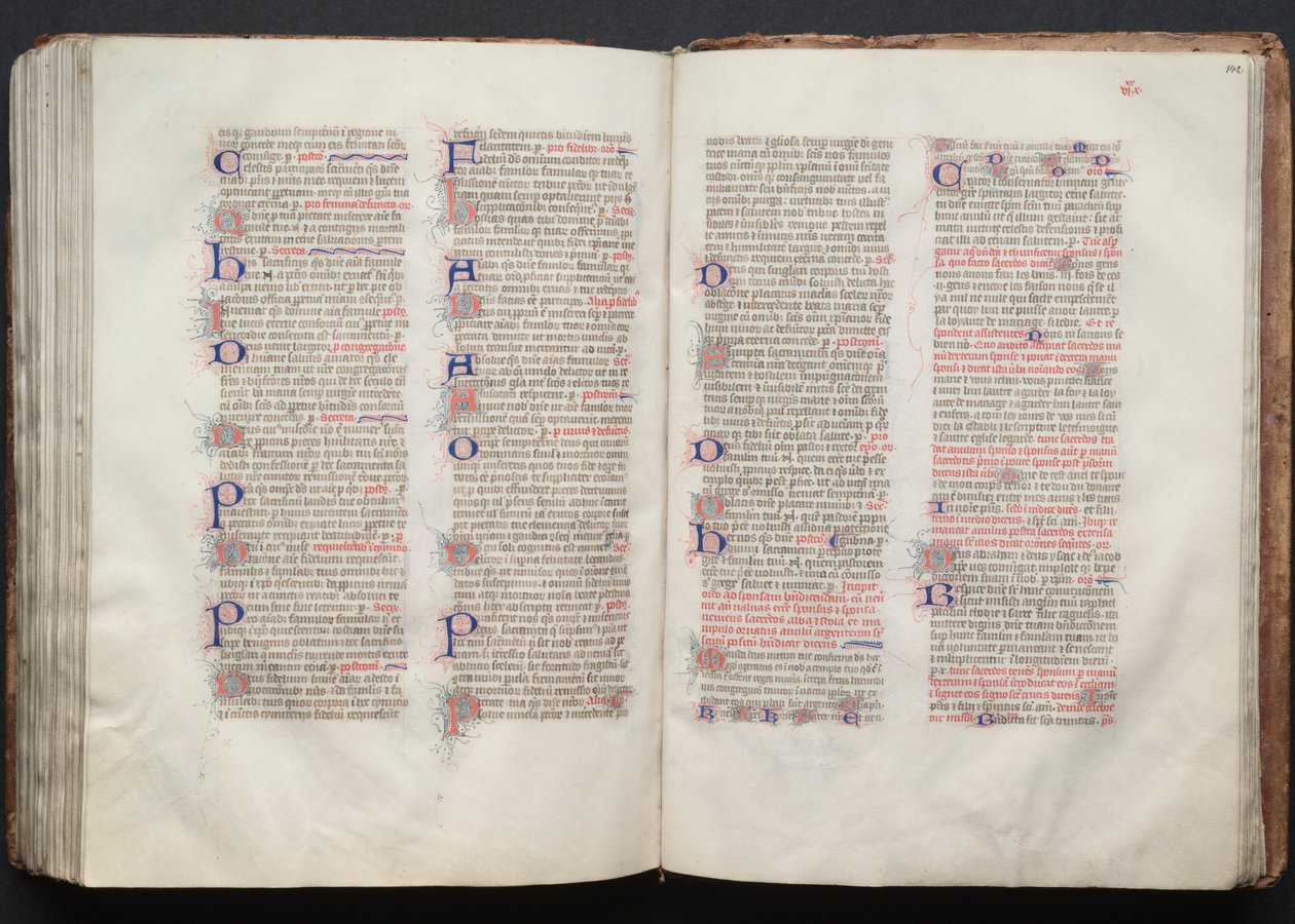 The Gotha Missal: Fol. 141v, Text by Master of the Boqueteaux