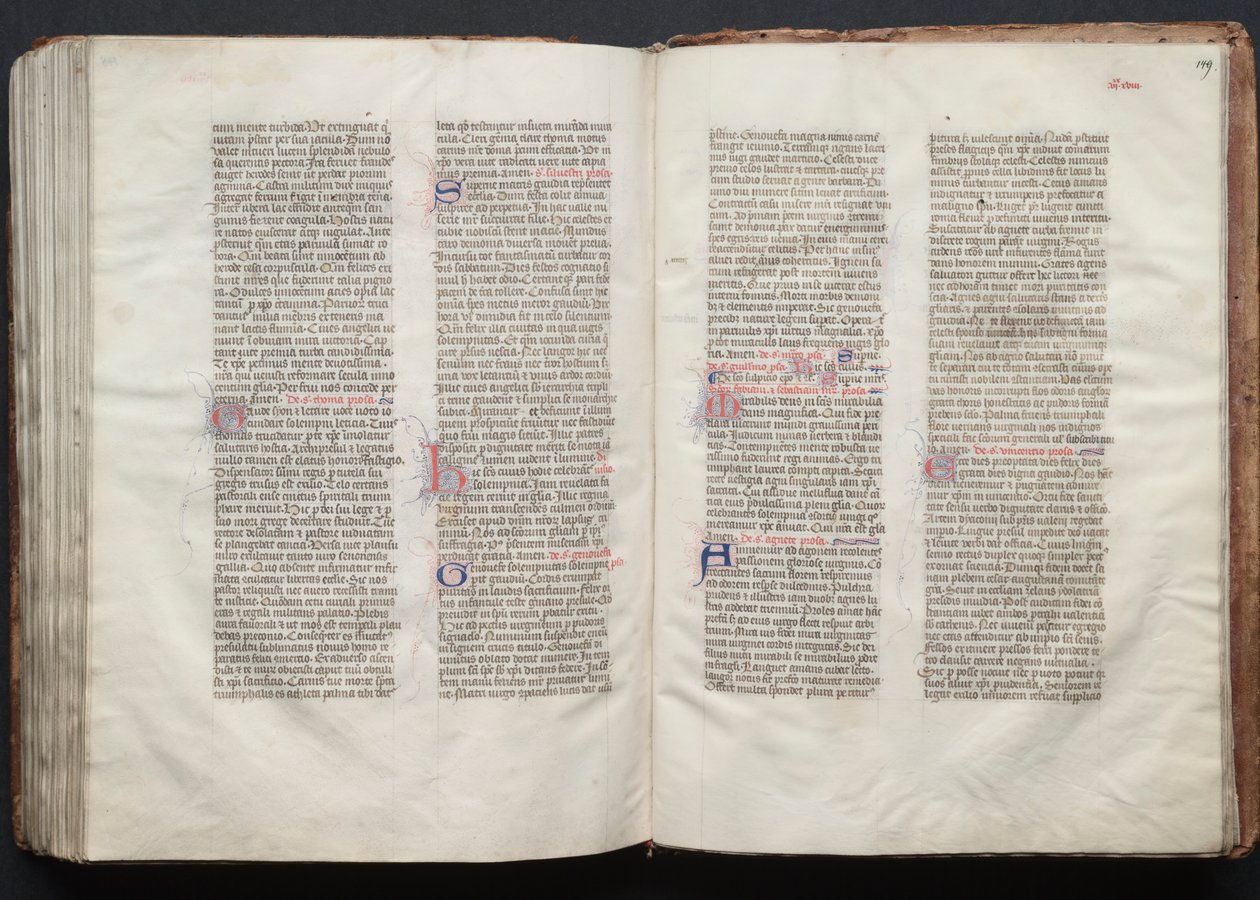 The Gotha Missal: Fol. 149r, Text by Master of the Boqueteaux