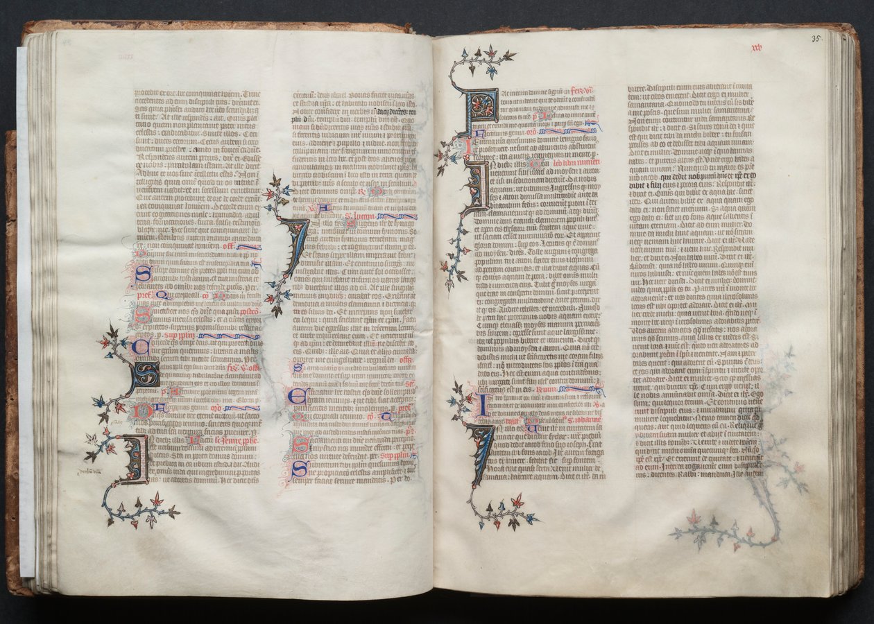 The Gotha Missal: Fol. 34v, Text by Master of the Boqueteaux