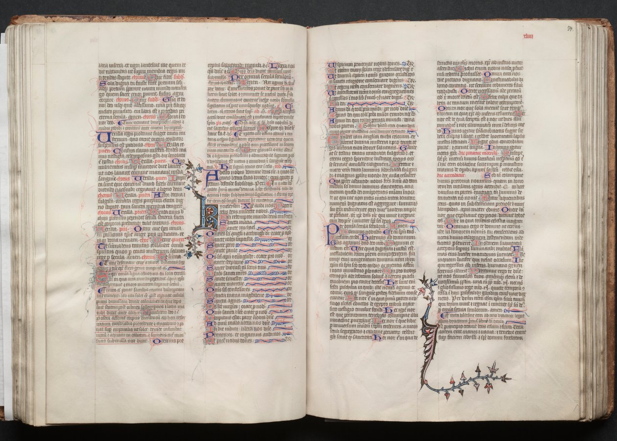 The Gotha Missal: Fol. 53v, Text by Master of the Boqueteaux