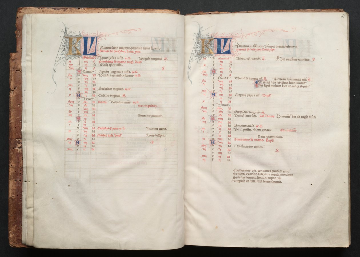 The Gotha Missal: Fol. 6r, Text, c. 1375 by Master of the Boqueteaux