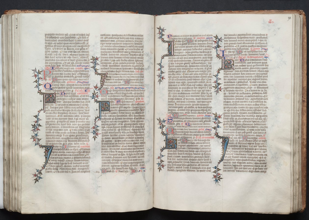 The Gotha Missal: Fol. 93r, Text by Master of the Boqueteaux