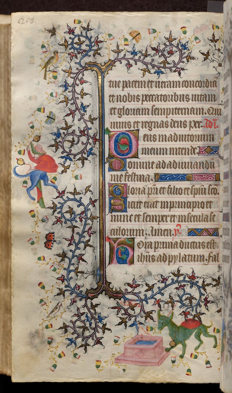 Hours of Charles the Noble, King of Navarre (1361-1425): fol. 129v, Text by Master of the Brussels Initials and Associates