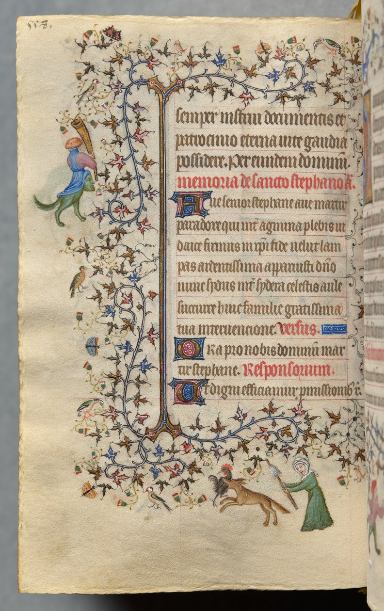 Hours of Charles the Noble, King of Navarre (1361-1425): fol. 273v, Text by Master of the Brussels Initials and Associates
