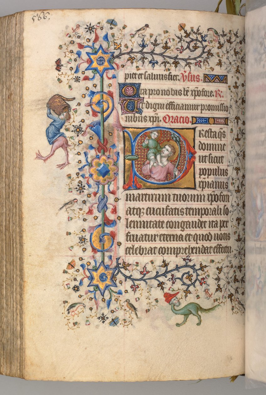 Hours of Charles the Noble, King of Navarre (1361-1425): St. Christopher by Master of the Brussels Initials and Associates