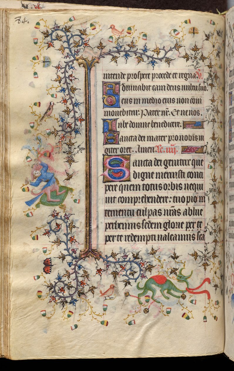 Hours of Charles the Noble, King of Navarre (1361-1425): fol. 42v, Text by Master of the Brussels Initials and Associates