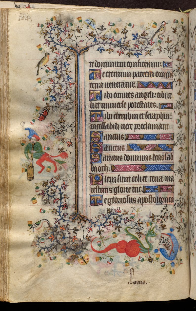 Hours of Charles the Noble, King of Navarre (1361-1425): fol. 52v, Text by Master of the Brussels Initials and Associates