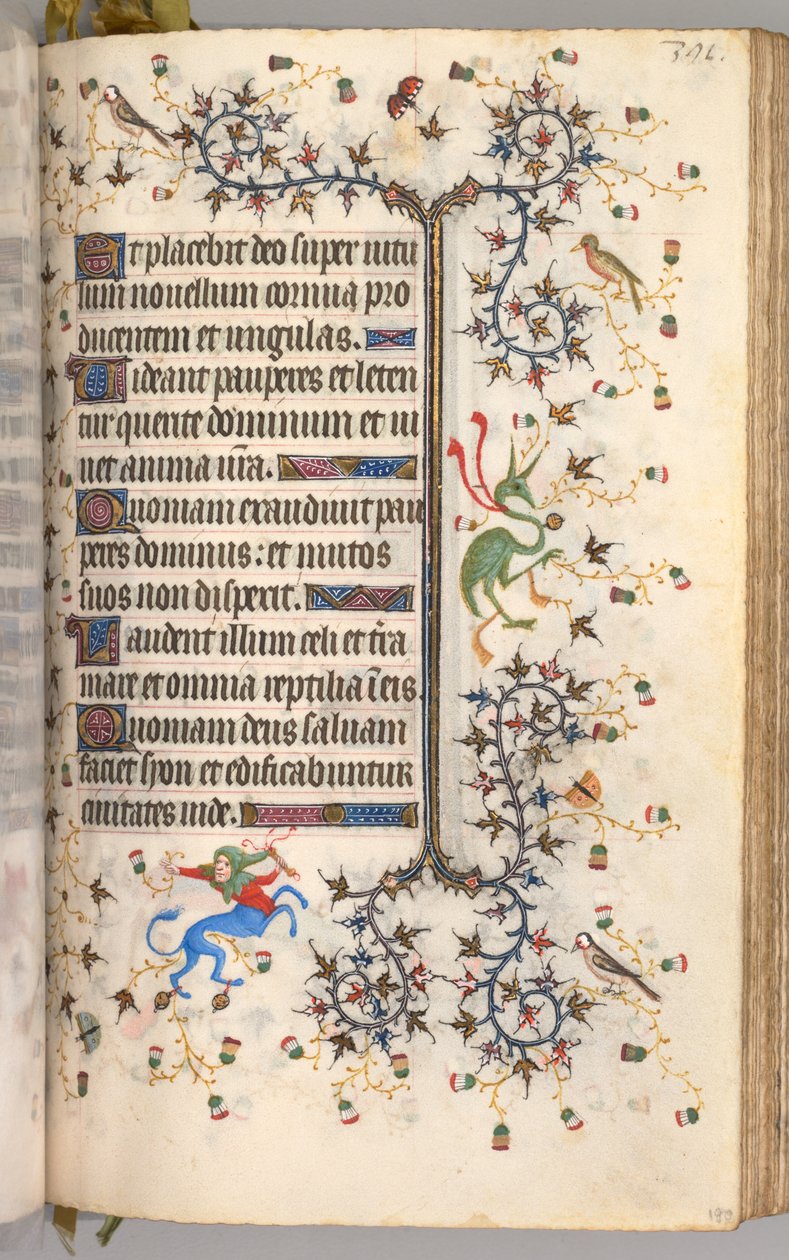 Hours of Charles the Noble, King of Navarre: fol. 190r, Text, c. 1405 by Master of the Brussels Initials and Associates