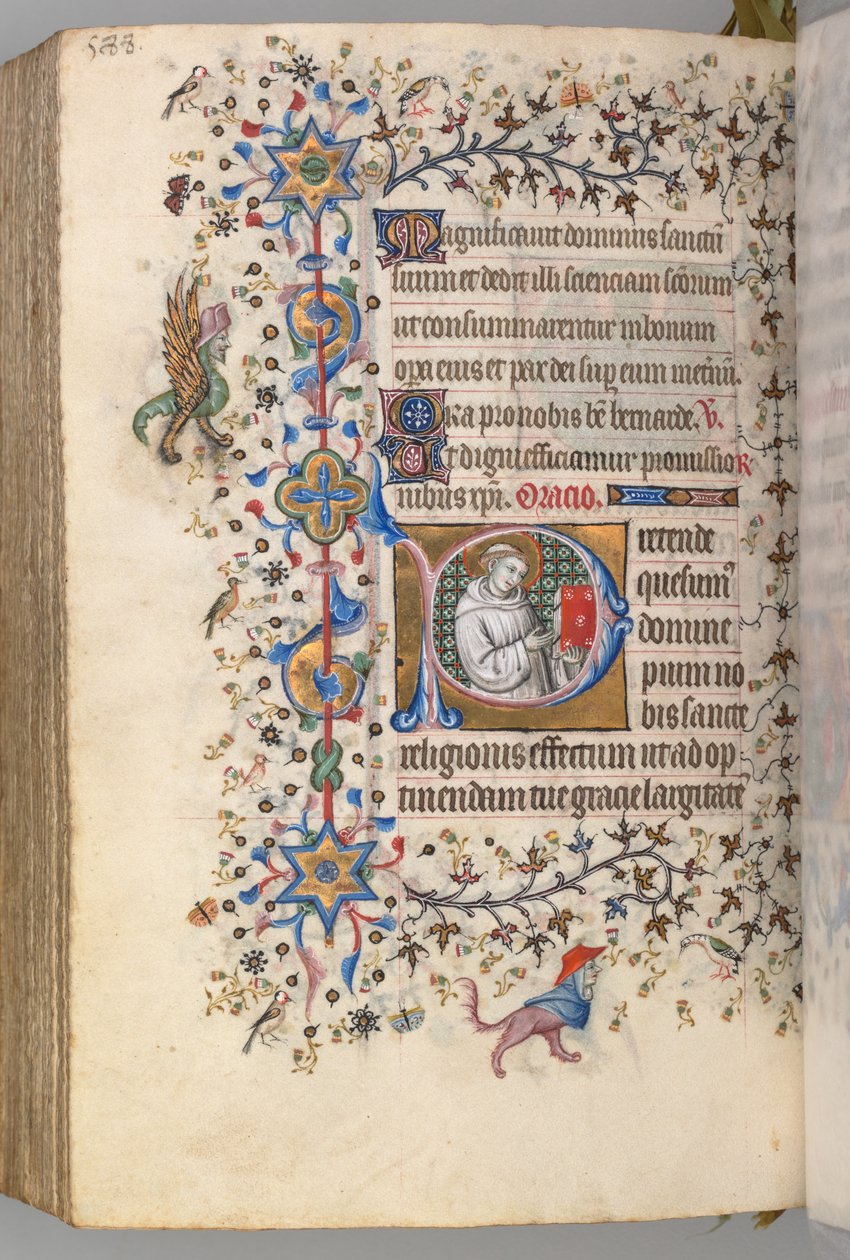 Hours of Charles the Noble, King of Navarre, fol. 288v, St. Hervard by Master of the Brussels Initials and Associates