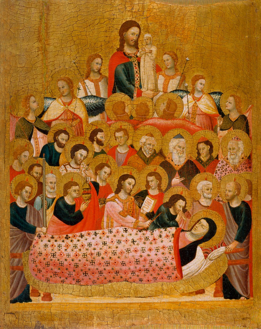 The Dormition of the Virgin (detail) by Master of the Cini Madonna
