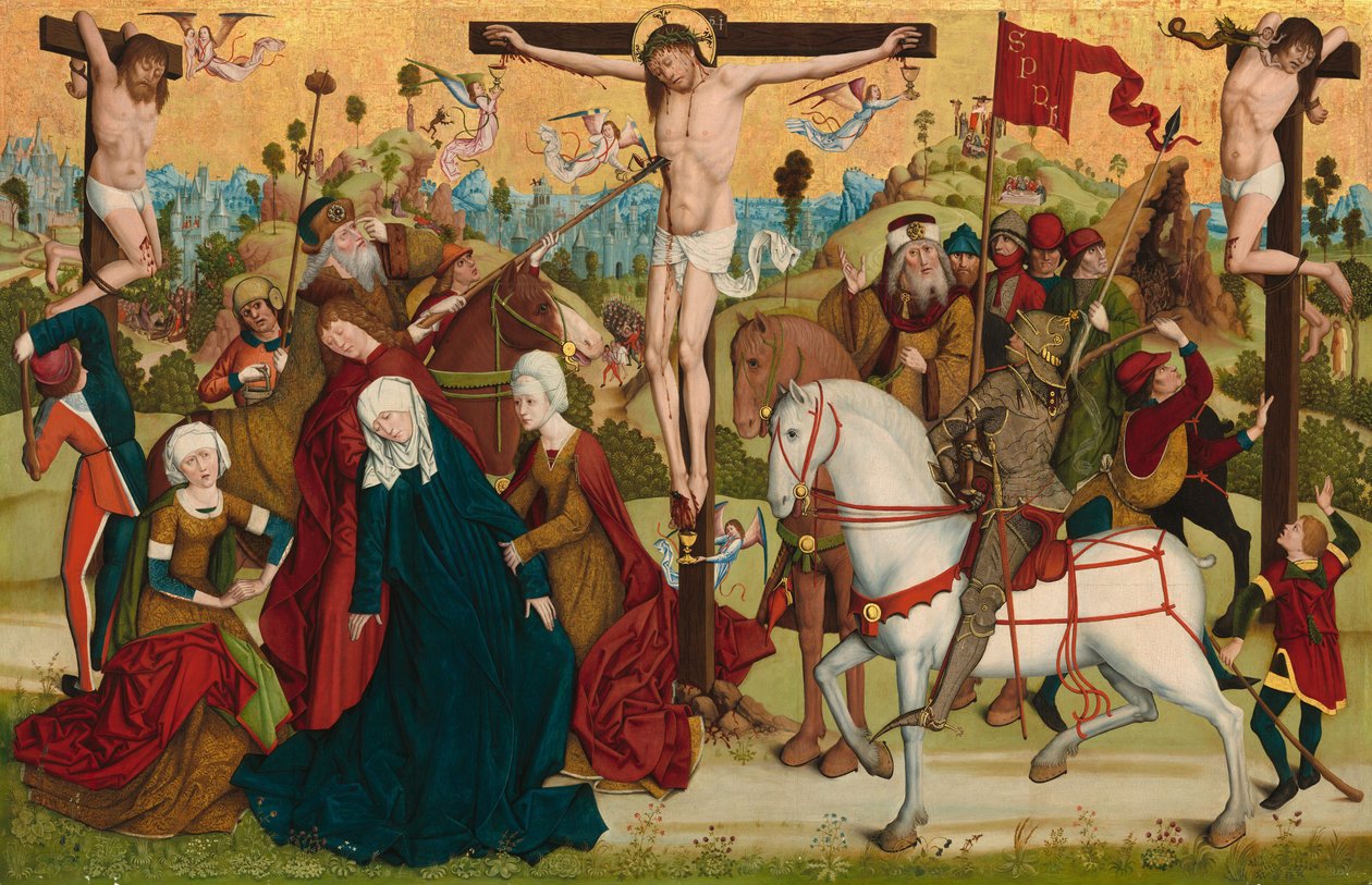 Calvary by Master of the Death of Saint