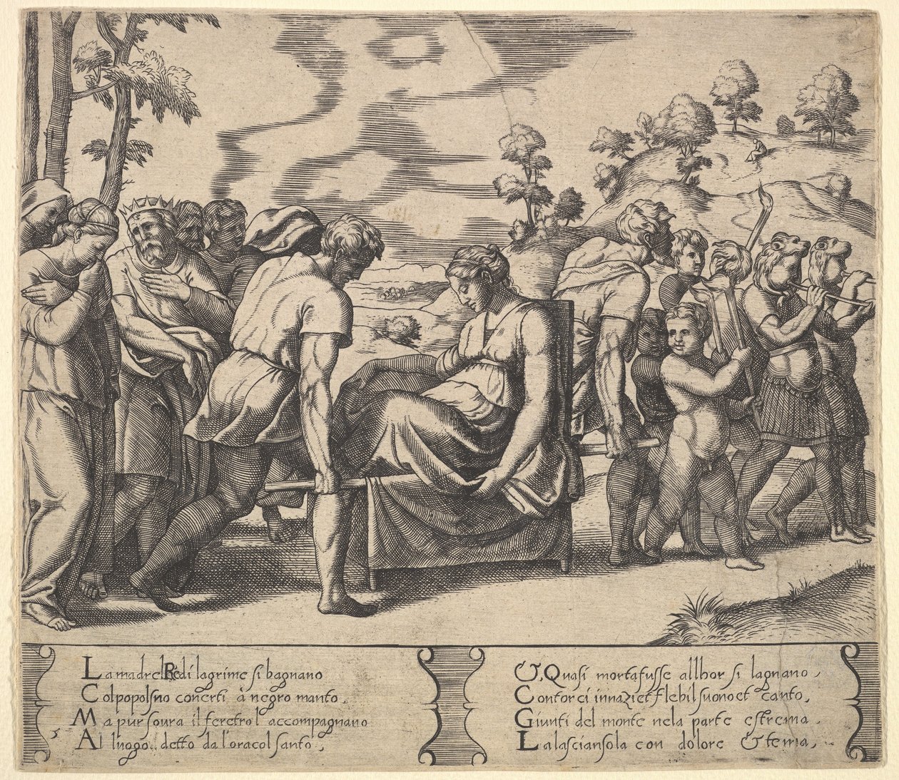 Plate 5: Psyche Carried on a Litter, from the 