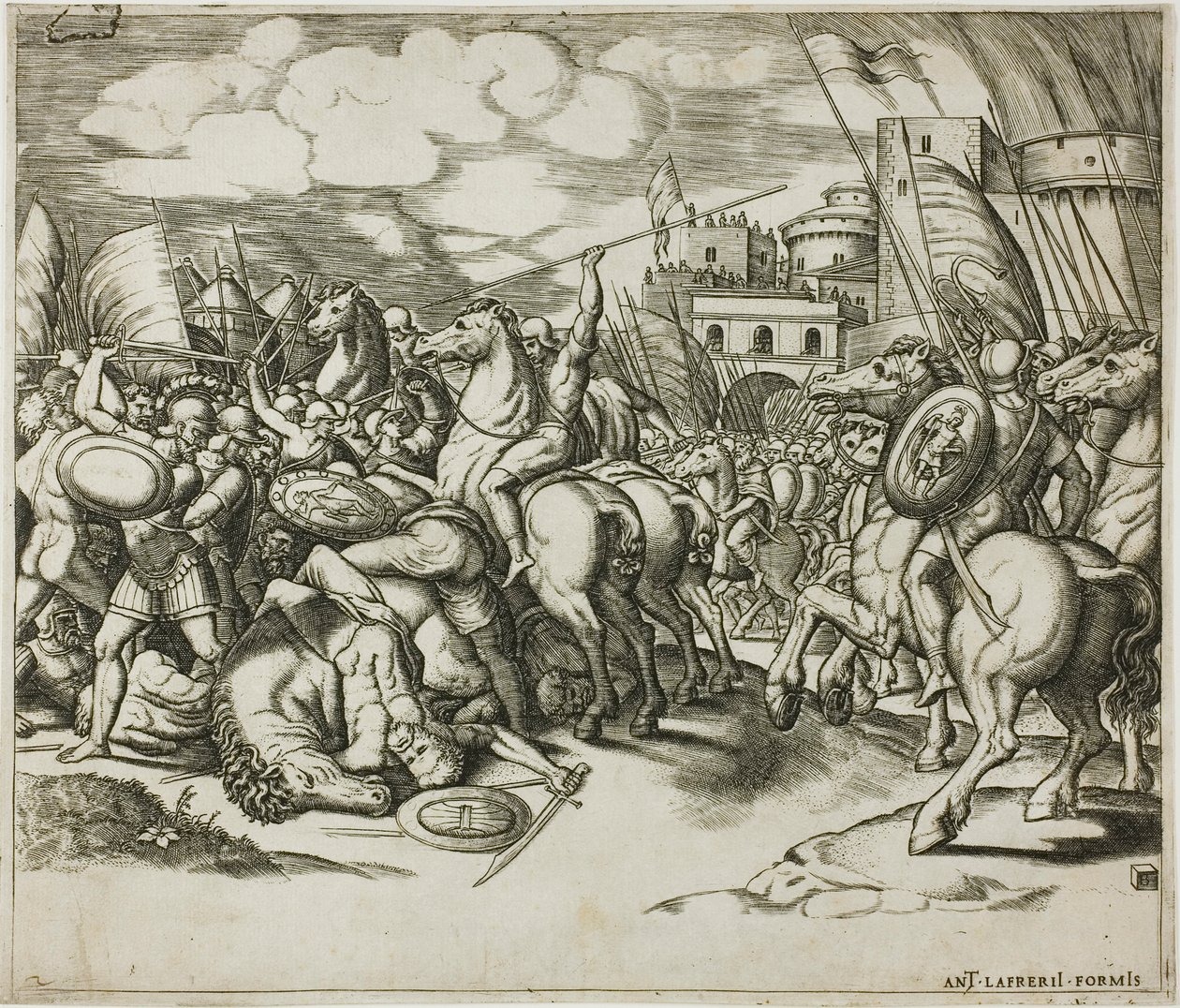 The Victory of Scipion over Syphax by Master of the Die