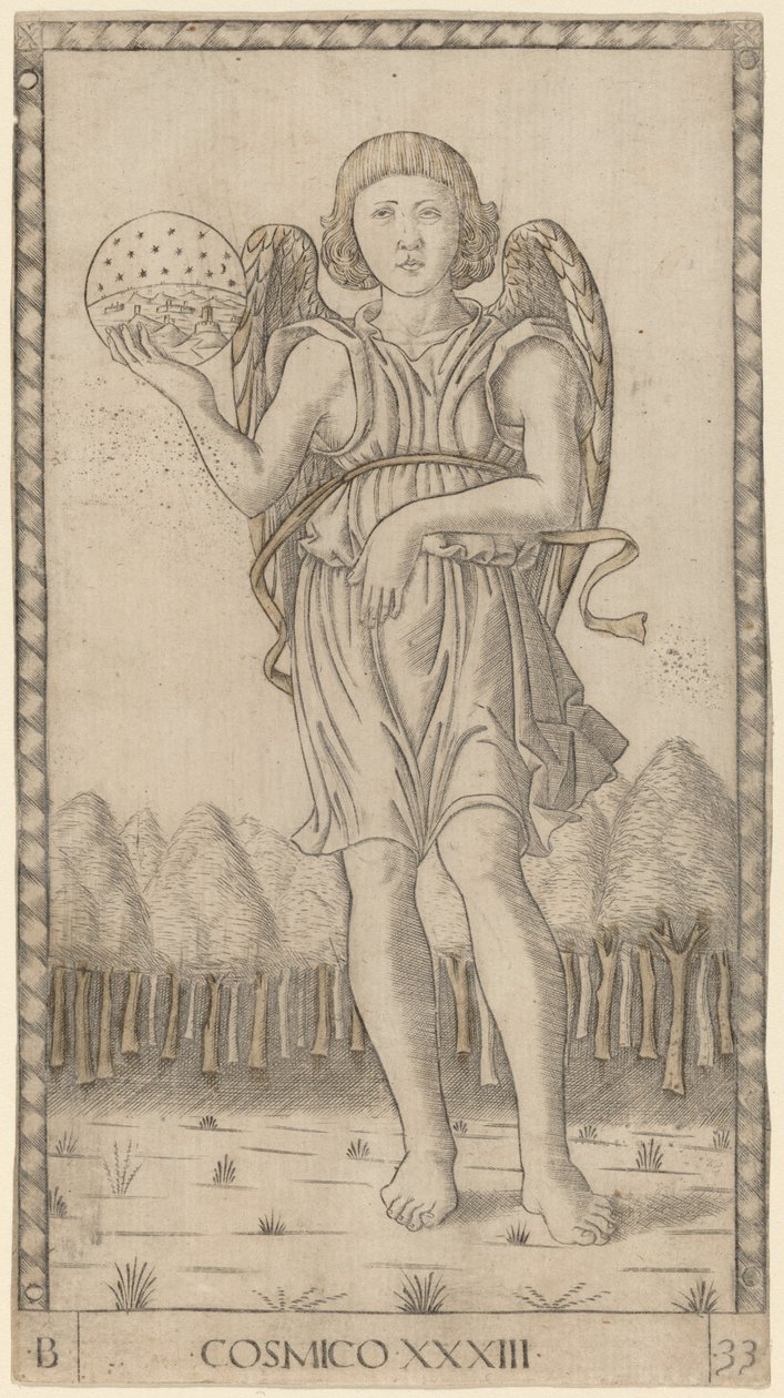 Genius of the World by Master of the E Series Tarocchi