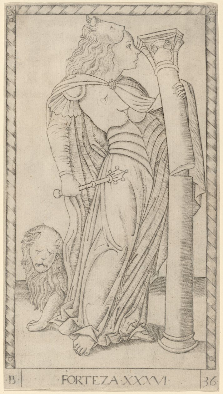 Fortitude by Master of the E Series Tarocchi