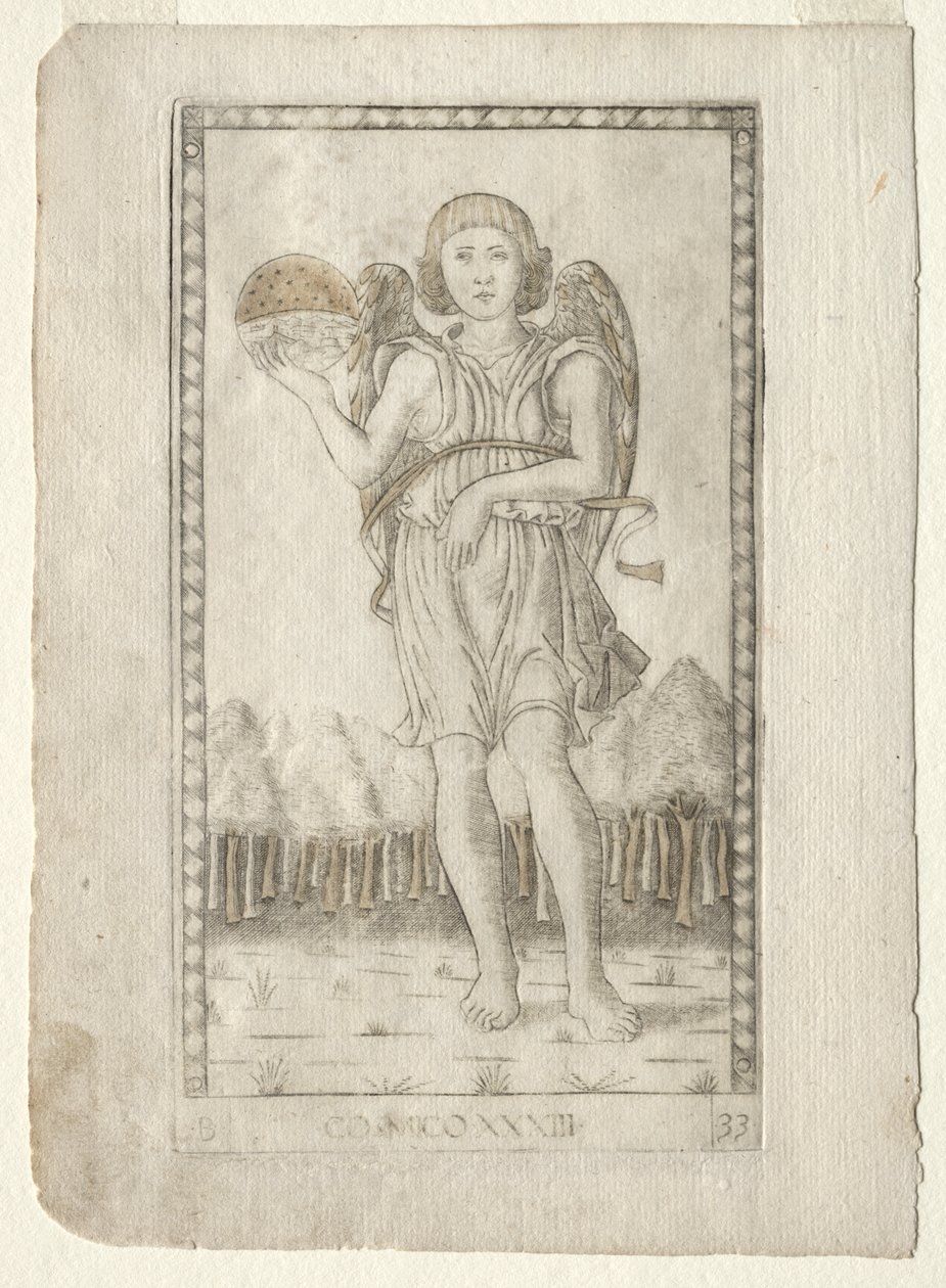 Genius of the World (from the Tarocchi, series B: Cosmic Principles & Virtues, #33) by Master of the E Series Tarocchi
