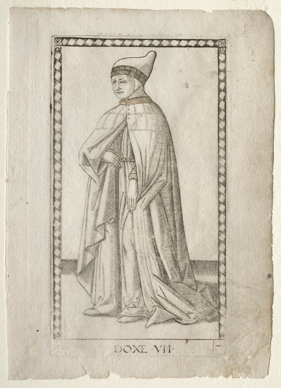 The Doge (from the Tarocchi, series E: Conditions of Man, #7) by Master of the E Series Tarocchi