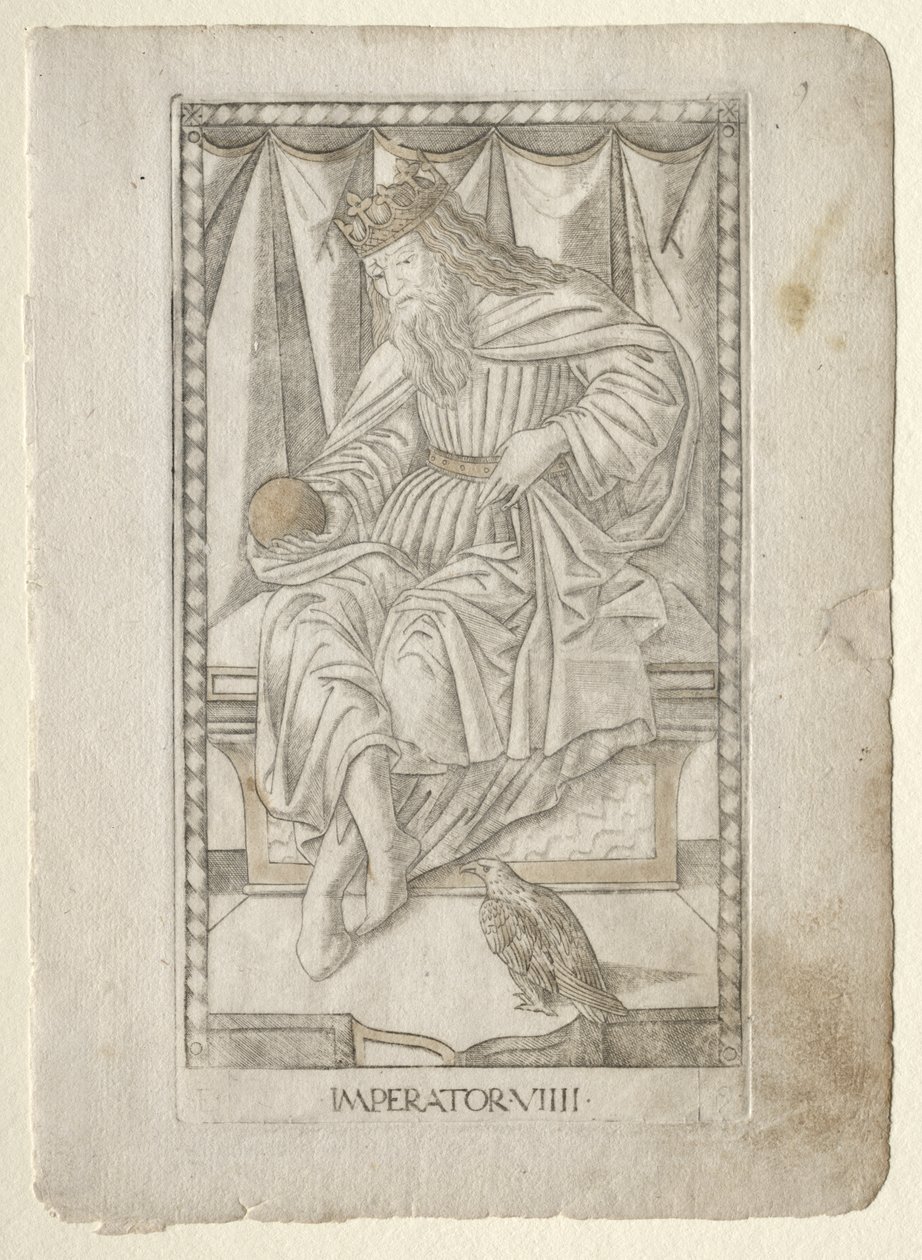The Emperor (from the Tarocchi, series E: Conditions of Man, #9) by Master of the E Series Tarocchi