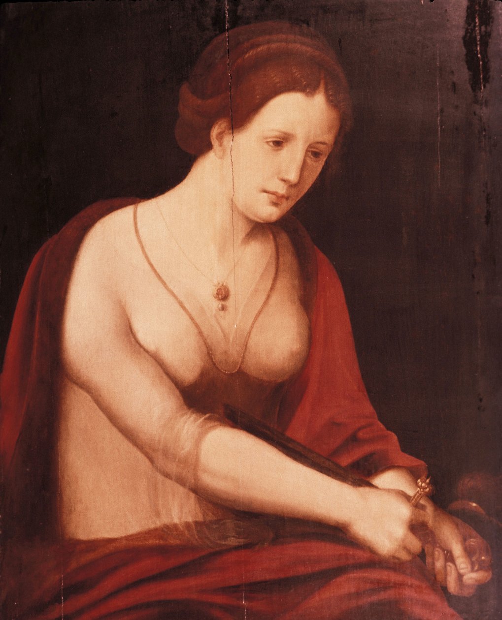 The Death of Lucretia by Master of the Female Half Lengths