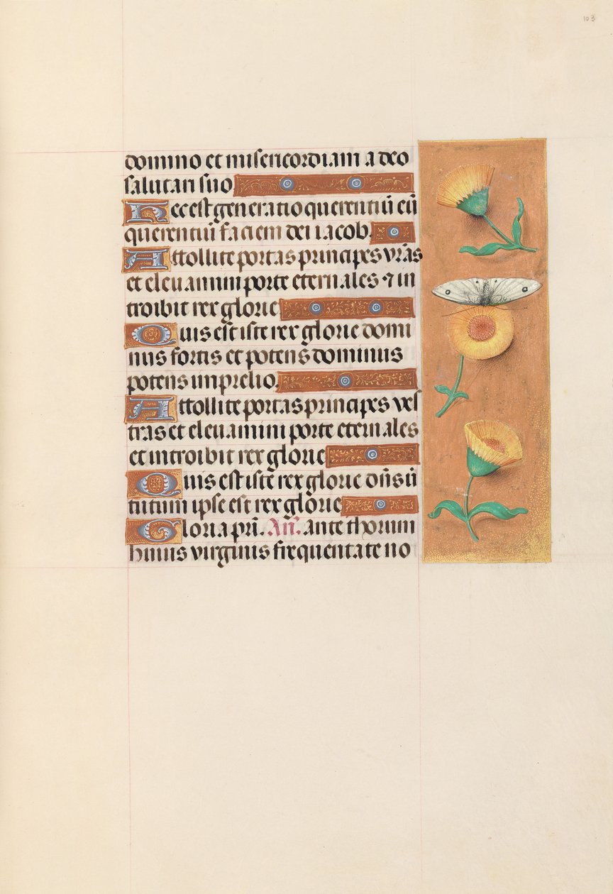 Hours of Queen Isabella the Catholic, Queen of Spain: Fol. 103r, c. 1500 by Master of the First Prayerbook of Maximillian