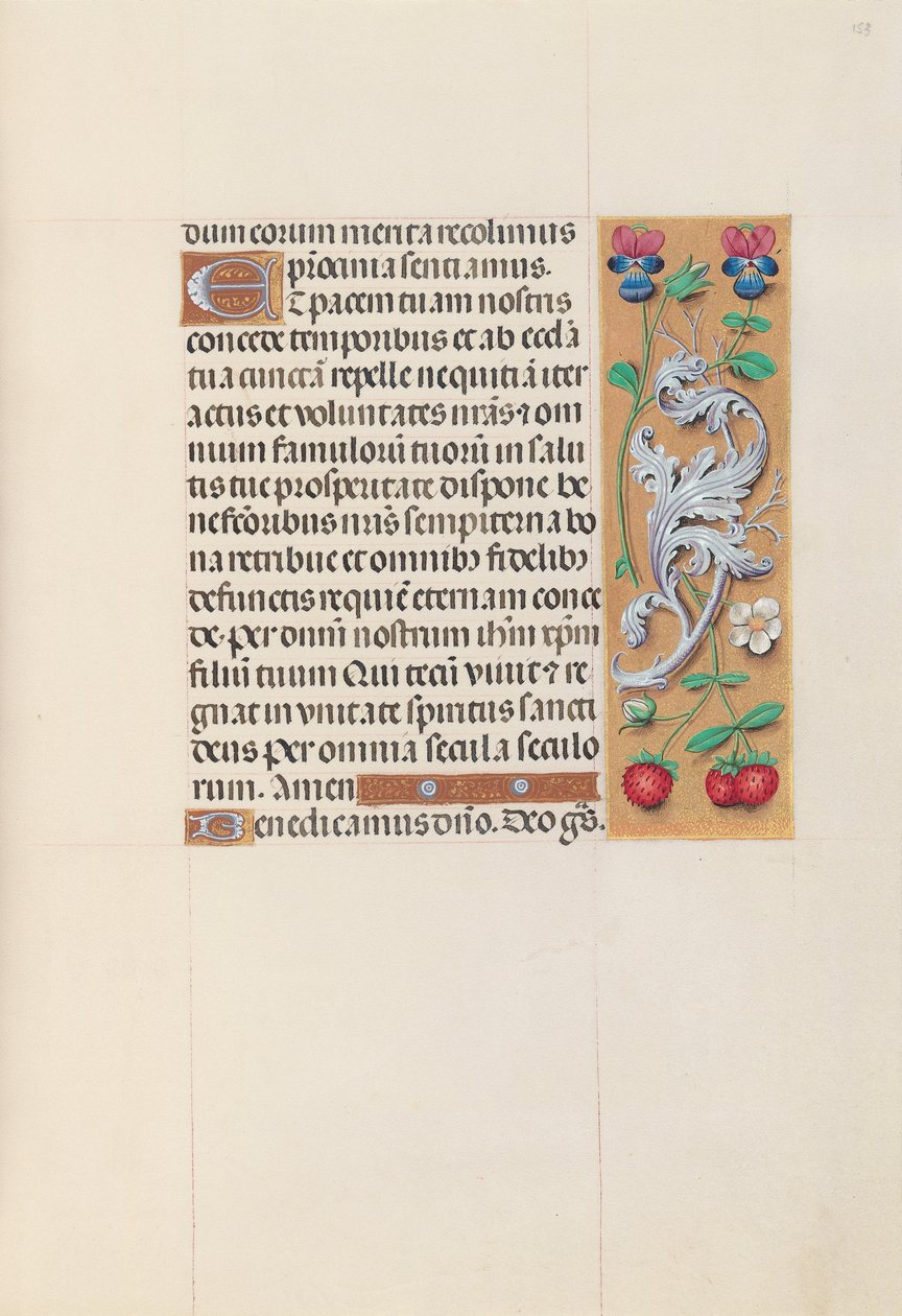 Hours of Queen Isabella the Catholic, Queen of Spain: Fol. 153r by Master of the First Prayerbook of Maximillian