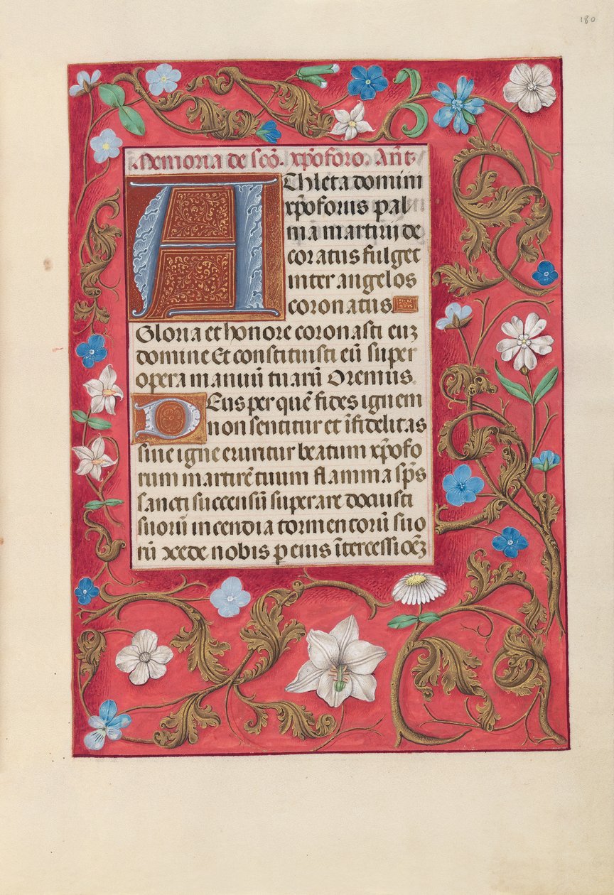 Hours of Queen Isabella the Catholic, Queen of Spain: Fol. 180r by Master of the First Prayerbook of Maximillian