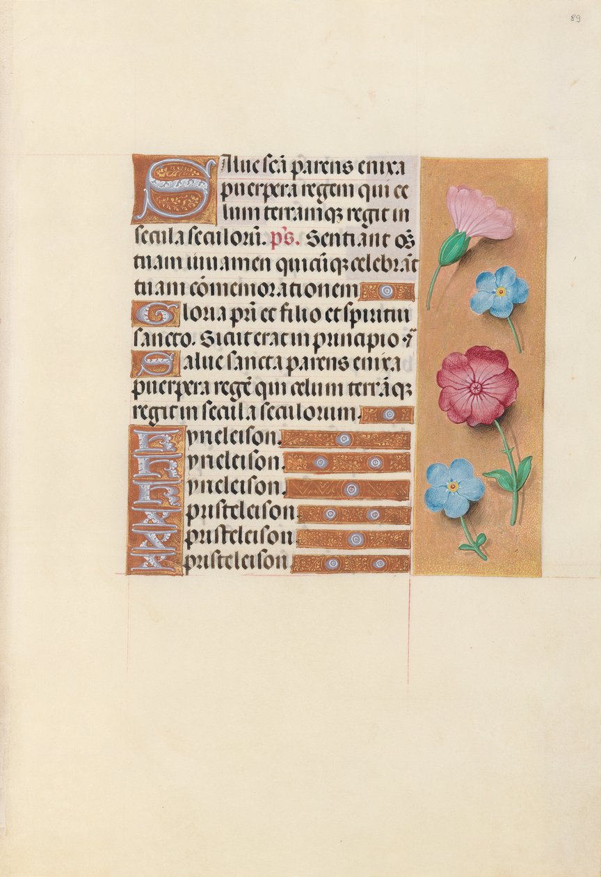Hours of Queen Isabella the Catholic, Queen of Spain: Fol. 89r by Master of the First Prayerbook of Maximillian