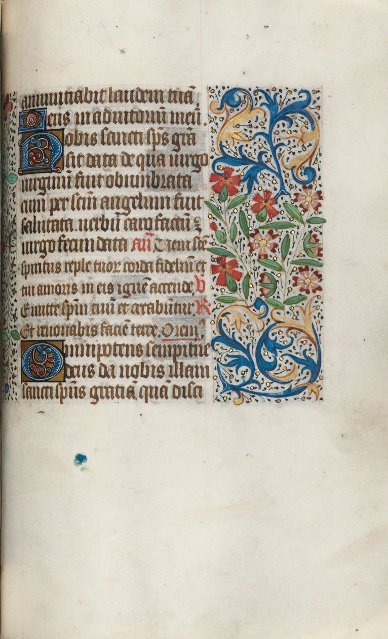 Book of Hours Use of Rouen: fol. 100r by Master of the Geneva Latini
