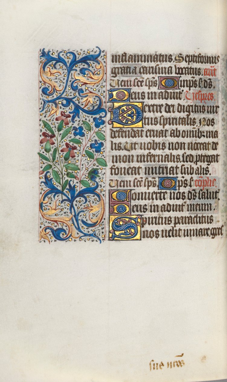 Book of Hours Use of Rouen: fol. 101v, c. 1470 by Master of the Geneva Latini