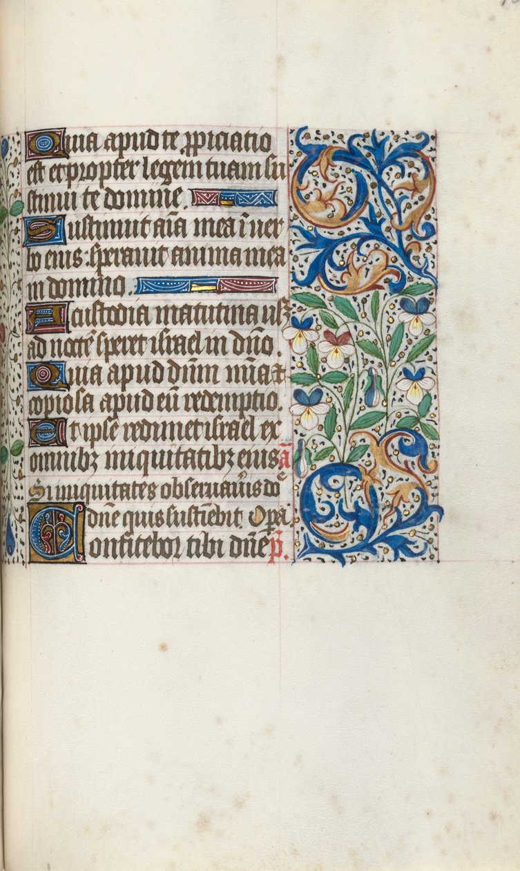Book of Hours Use of Rouen: fol. 106r by Master of the Geneva Latini