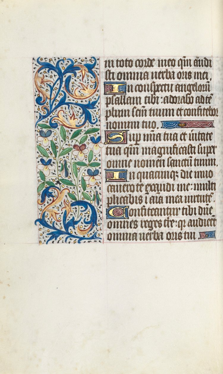 Book of Hours Use of Rouen: fol. 106r, c. 1470 by Master of the Geneva Latini