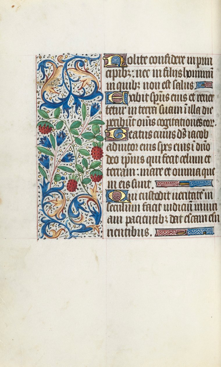Book of Hours Use of Rouen: fol. 108v by Master of the Geneva Latini