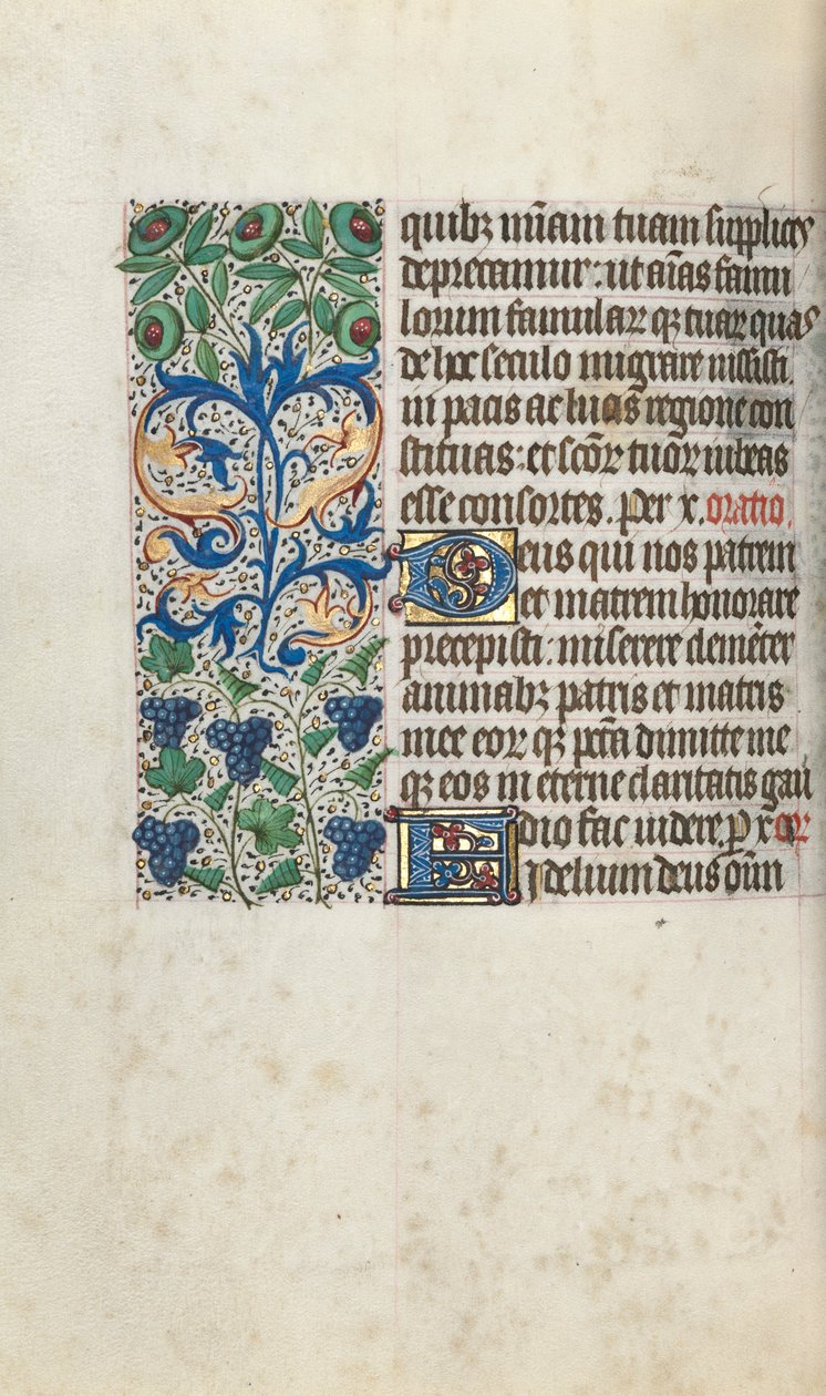 Book of Hours Use of Rouen: fol. 109v, c. 1470 by Master of the Geneva Latini