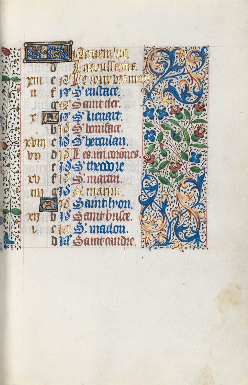 Book of Hours Use of Rouen: fol. 111r, c. 1470 by Master of the Geneva Latini
