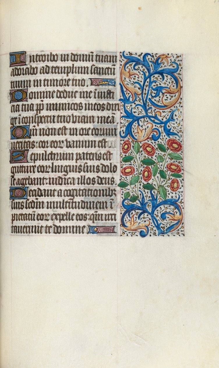 Book of Hours Use of Rouen: fol. 111r by Master of the Geneva Latini