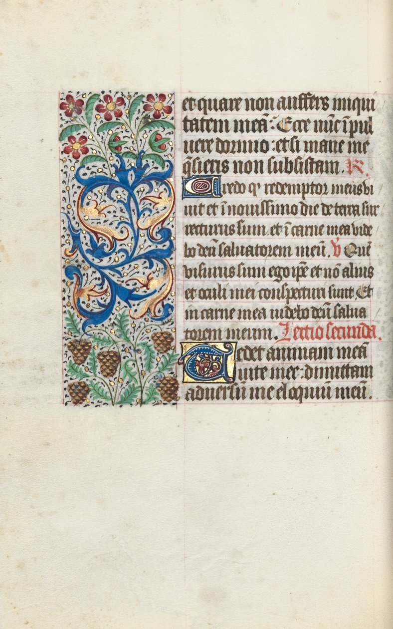 Book of Hours Use of Rouen: Fol. 115v, c. 1470 by Master of the Geneva Latini