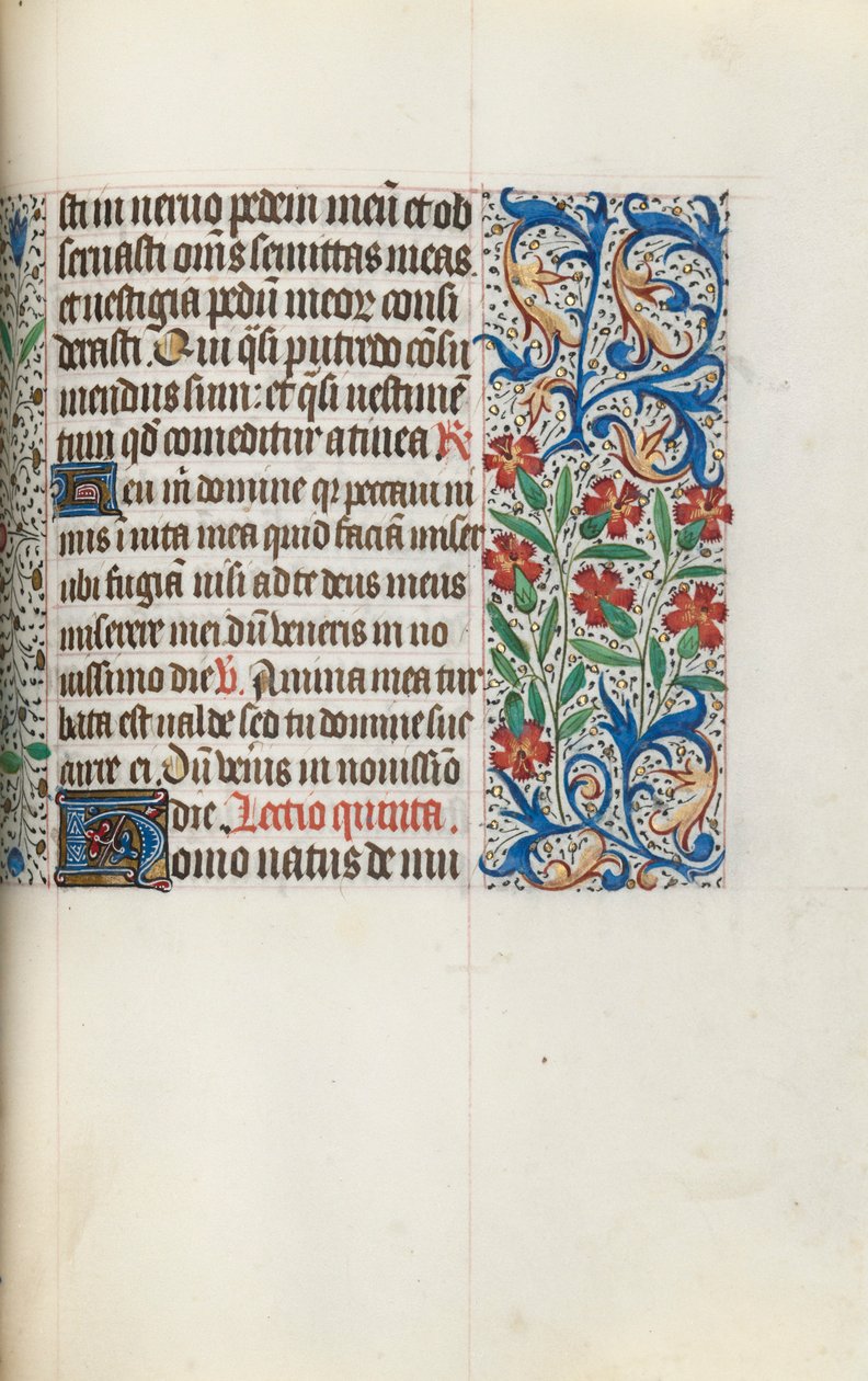 Book of Hours Use of Rouen: fol. 123r by Master of the Geneva Latini