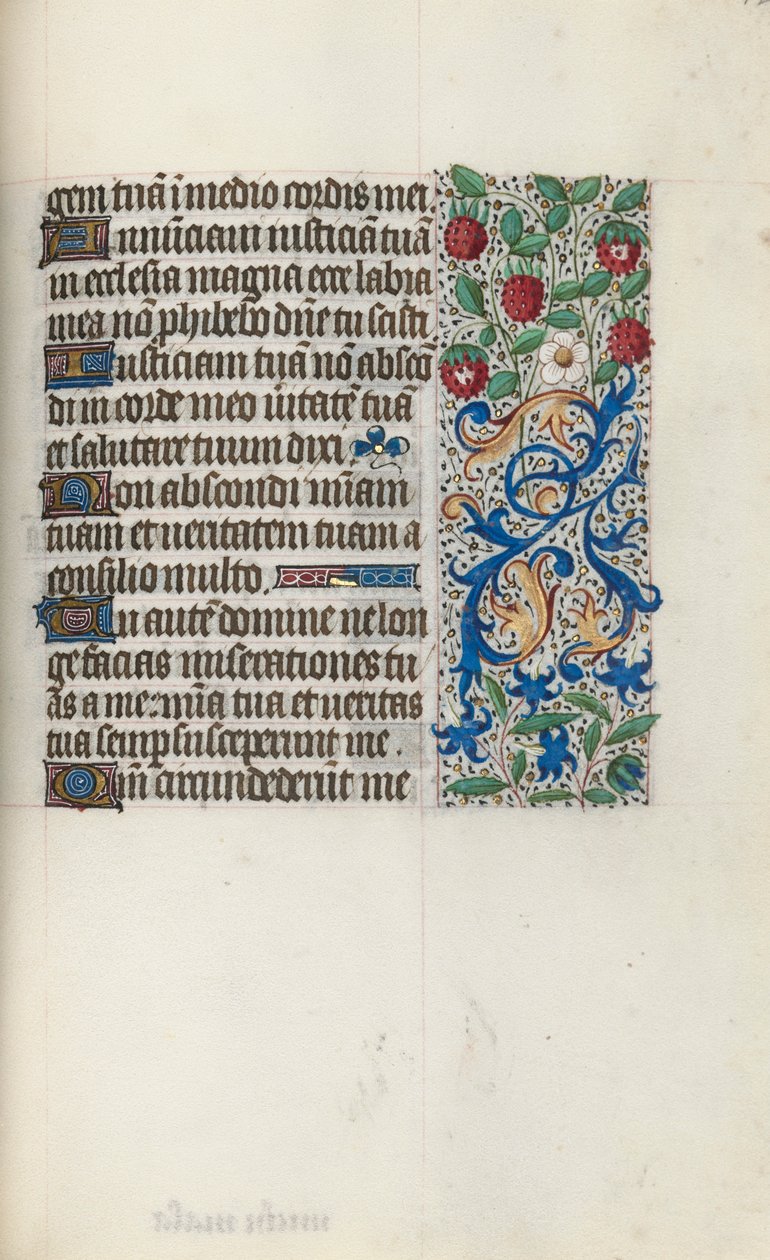 Book of Hours Use of Rouen: fol. 126r, c. 1470 by Master of the Geneva Latini