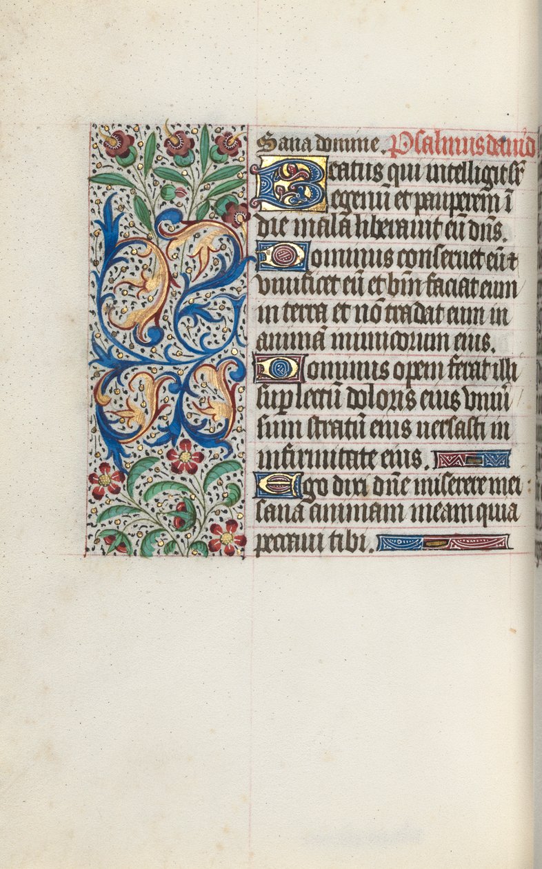 Book of Hours Use of Rouen: fol. 127v by Master of the Geneva Latini
